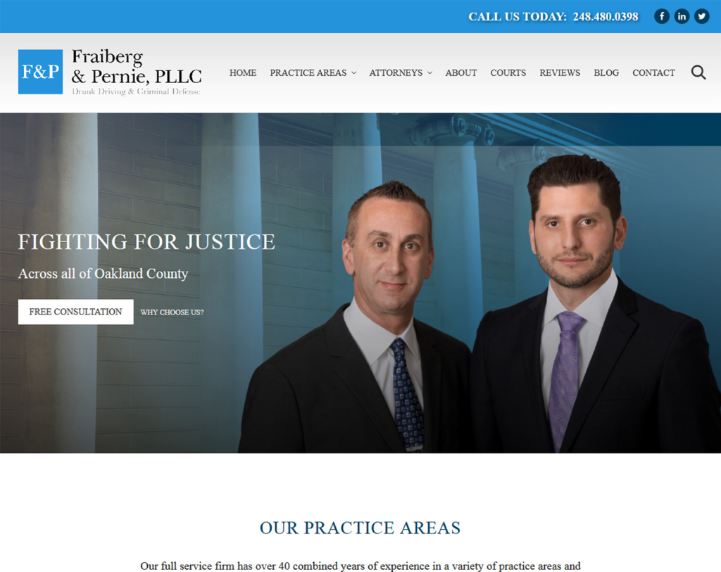 Fraiberg & Pernie, PLLC Launches New Website
